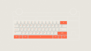 Illustration of a full mechanical keyboard layout with a standard key configuration, including a Windows key, and highlighted areas showing keycap sizes